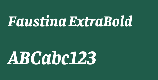 Faustina ExtraBold