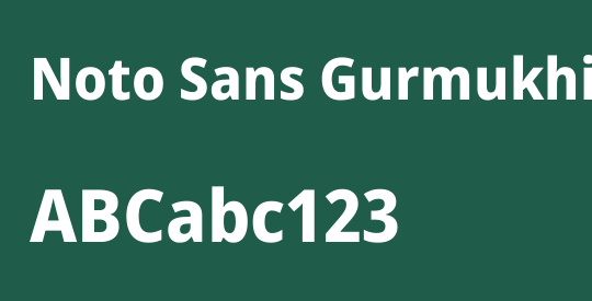 Noto Sans Gurmukhi SemiCondensed ExtraBold