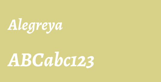 Alegreya