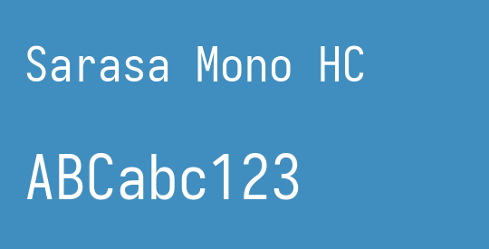 Sarasa Mono HC