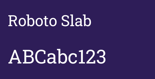 Roboto Slab
