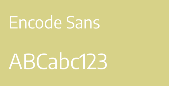 Encode Sans
