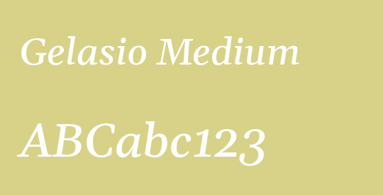 Gelasio Medium