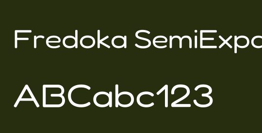 Fredoka SemiExpanded