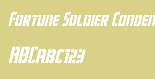 Fortune Soldier Condensed Ital