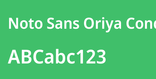 Noto Sans Oriya Condensed SemiBold