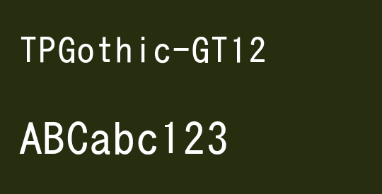 TPGothic-GT12