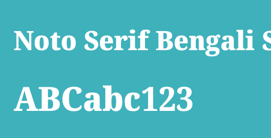 Noto Serif Bengali SemiCondensed Black