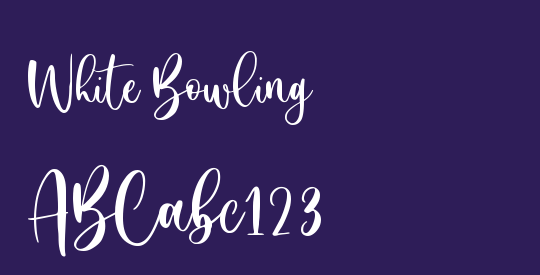 White Bowling