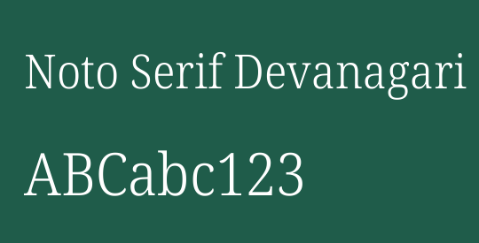 Noto Serif Devanagari SemiCondensed Light
