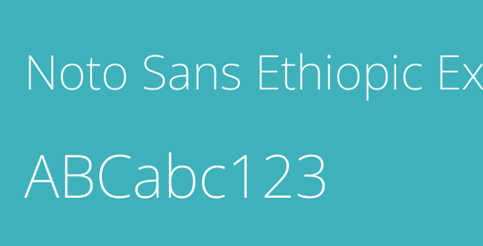 Noto Sans Ethiopic ExtraLight