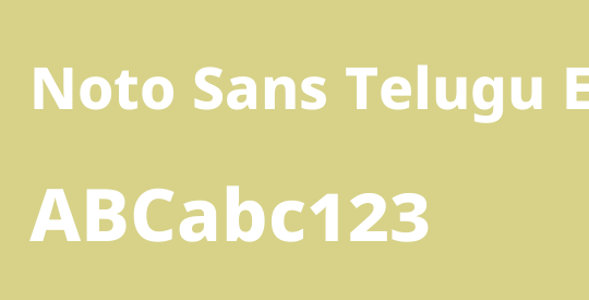 Noto Sans Telugu ExtraBold