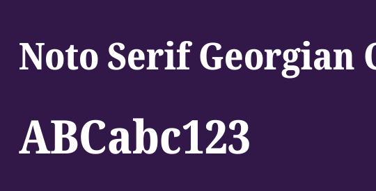 Noto Serif Georgian Condensed ExtraBold