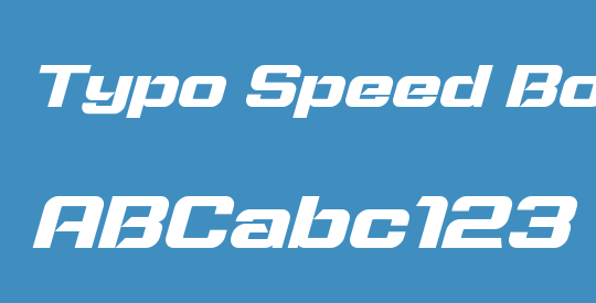 Typo Speed Bold Demo
