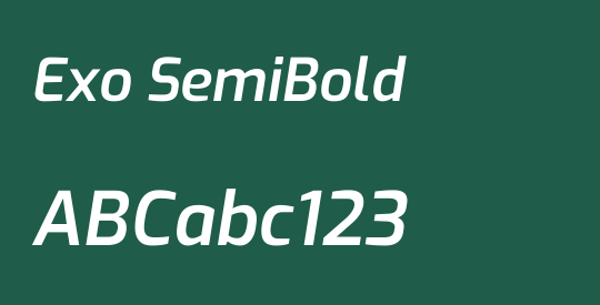 Exo SemiBold