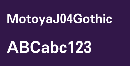 MotoyaJ04Gothic