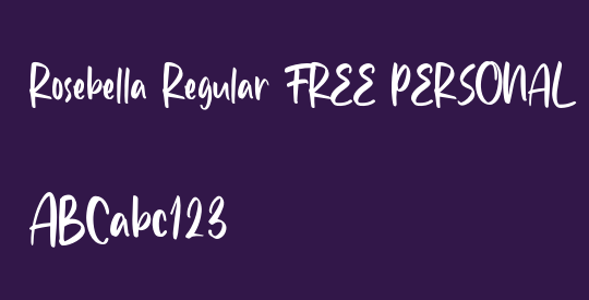 Rosebella Regular FREE PERSONAL 