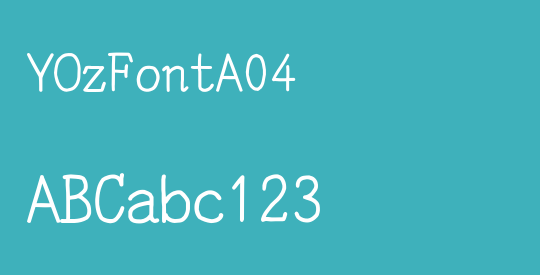 YOzFontA04
