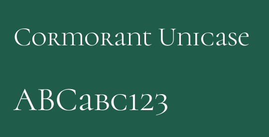Cormorant Unicase