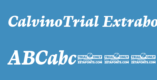 CalvinoTrial Extrabold