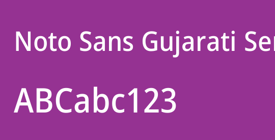 Noto Sans Gujarati SemiCondensed Medium