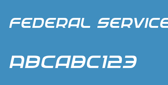 Federal Service Light Italic