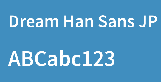 Dream Han Sans JP