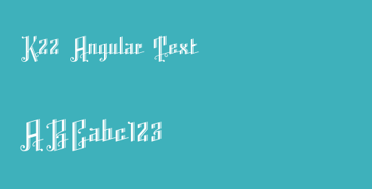 K22 Angular Text