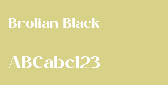 Brolian Black