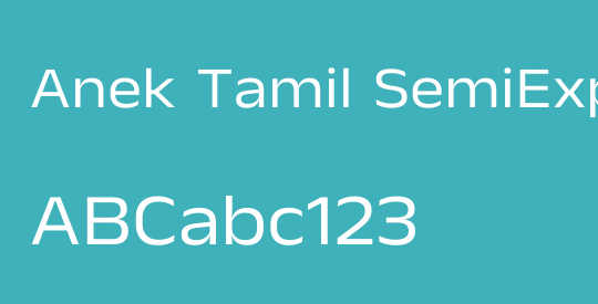 Anek Tamil SemiExpanded