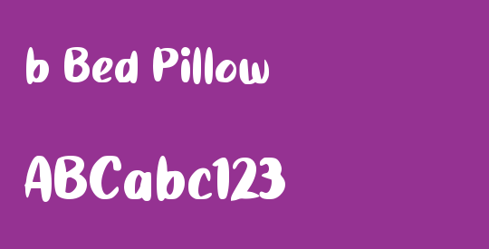 b Bed Pillow