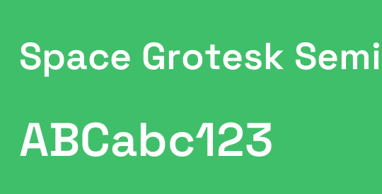 Space Grotesk SemiBold