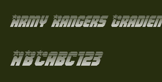 Army Rangers Gradient Italic