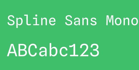 Spline Sans Mono