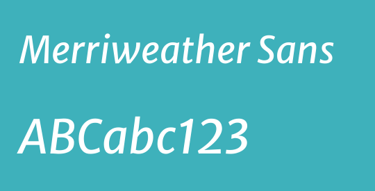 Merriweather Sans