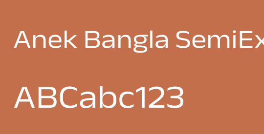 Anek Bangla SemiExpanded