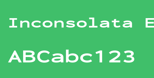 Inconsolata ExtraExpanded ExtraBold