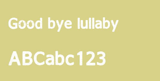 Good bye lullaby