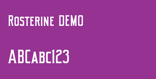 Rosterine DEMO
