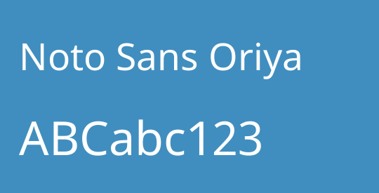Noto Sans Oriya