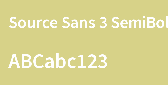 Source Sans 3 SemiBold
