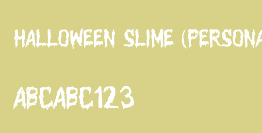 Halloween Slime (PERSONAL USE)