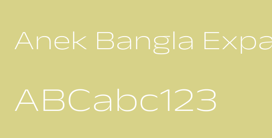 Anek Bangla Expanded ExtraLight