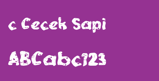 c Cecek Sapi