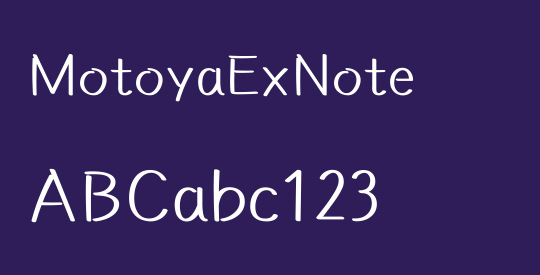 MotoyaExNote