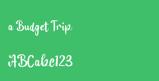 a Budget Trip