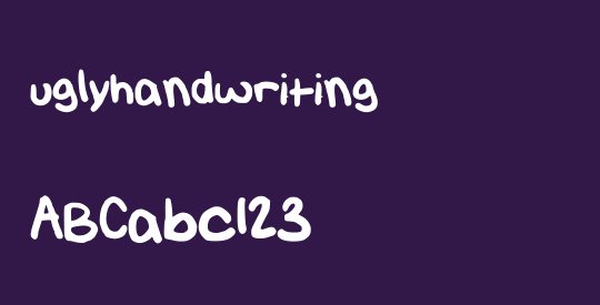 uglyhandwriting