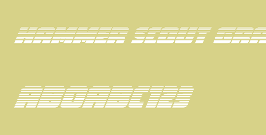 Hammer Scout Gradient Italic