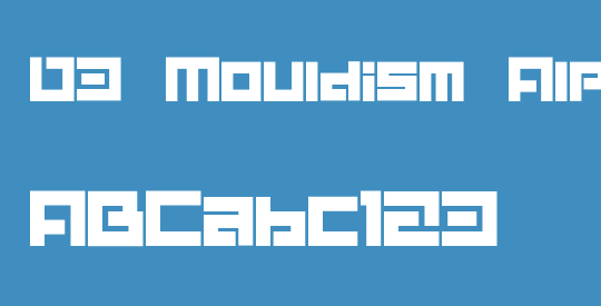 D3 Mouldism Alphabet