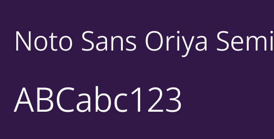 Noto Sans Oriya SemiCondensed Light